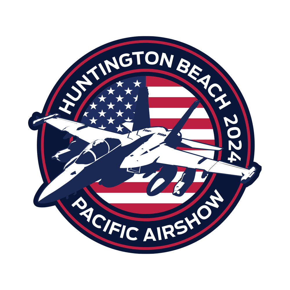 Huntington Beach 2024 Flag Woven Patch