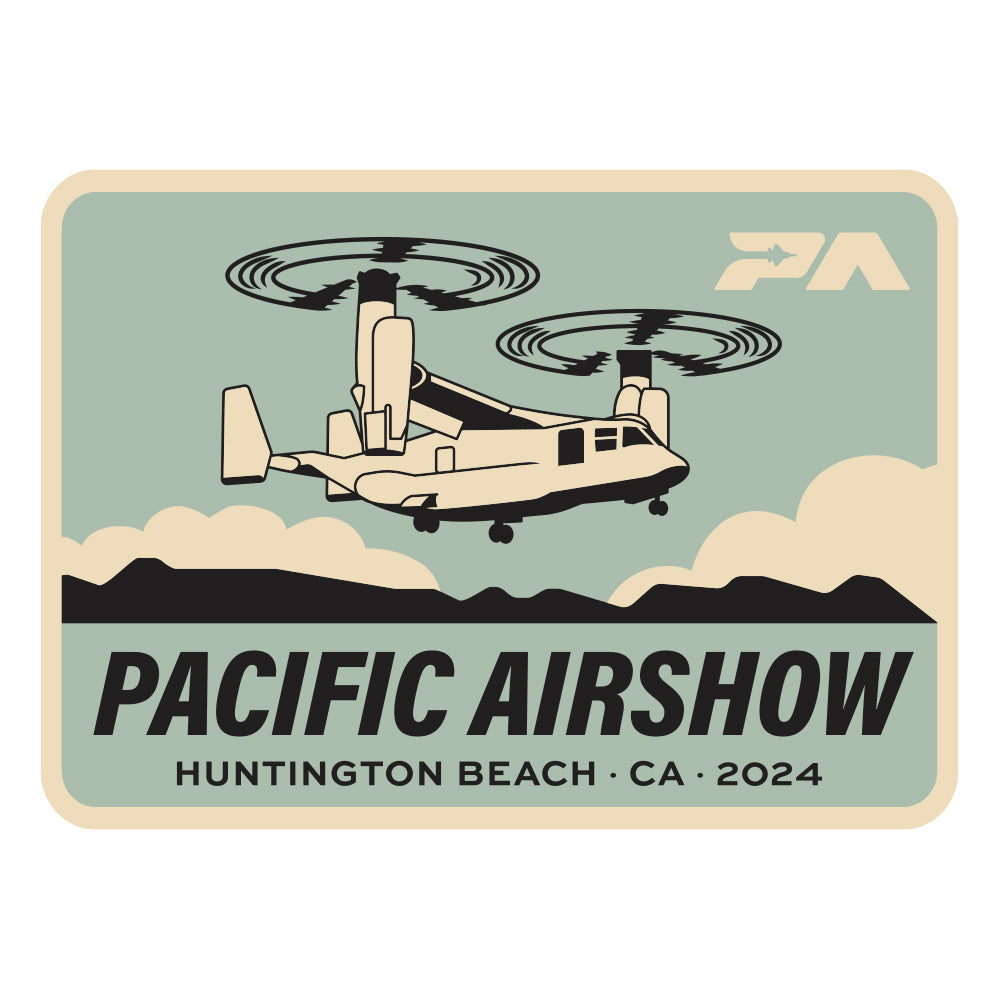 Huntington Beach 2024 Rectangle Woven Patch