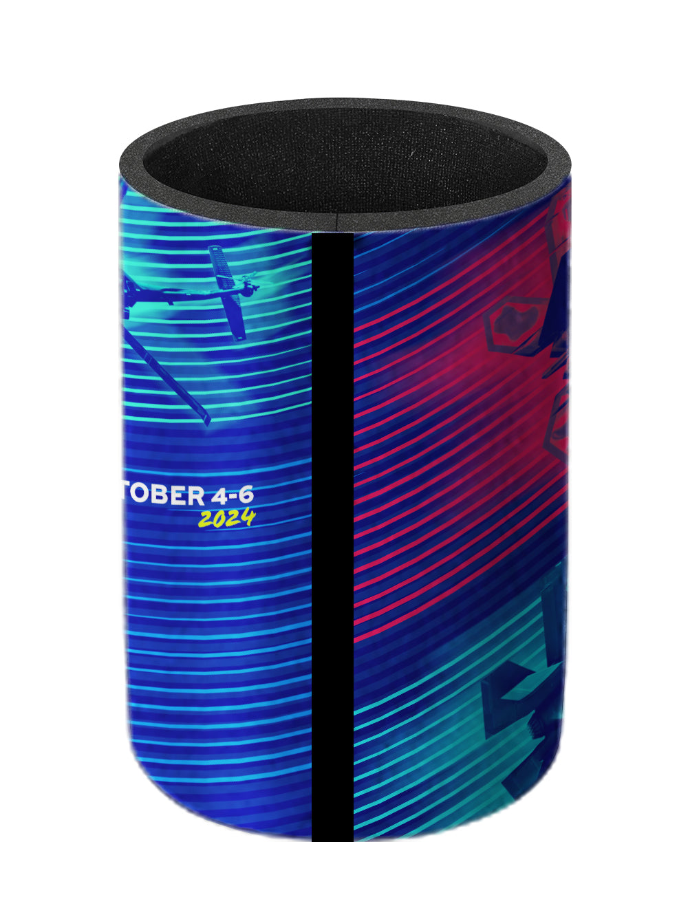 Huntington Beach 2024 Key Visual Can Cooler