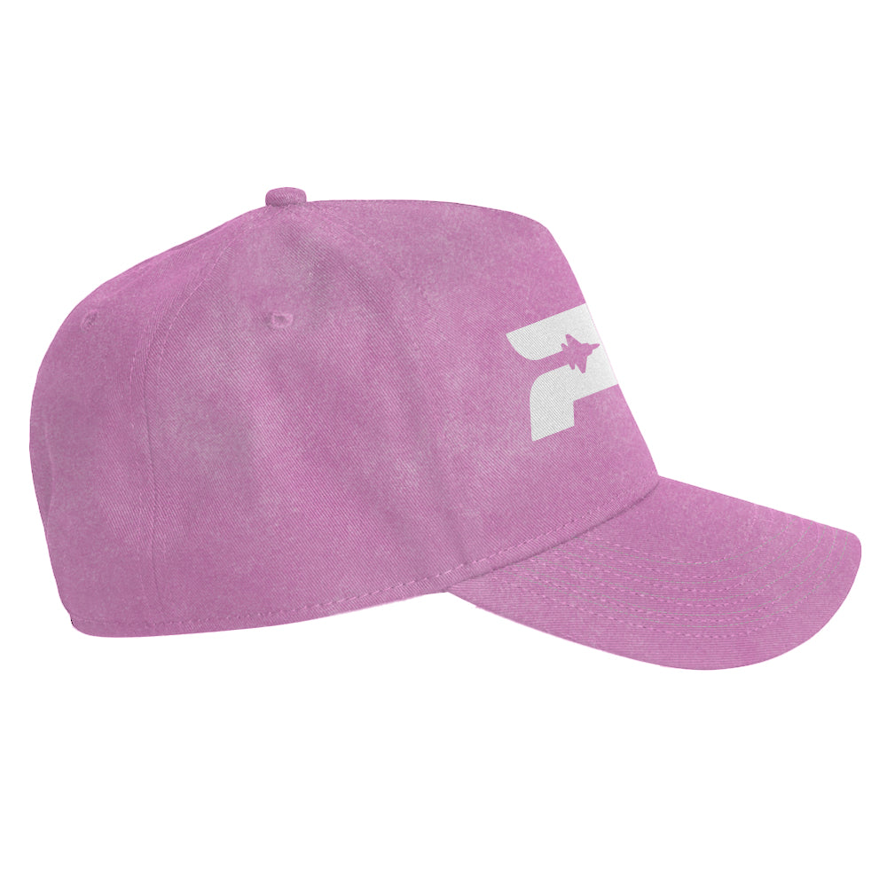 Huntington Beach 2024 Pink Acid Wash Cap