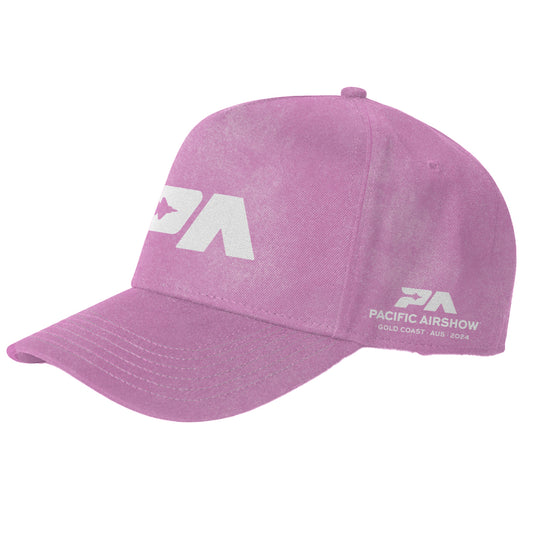 Huntington Beach 2024 Pink Acid Wash Cap