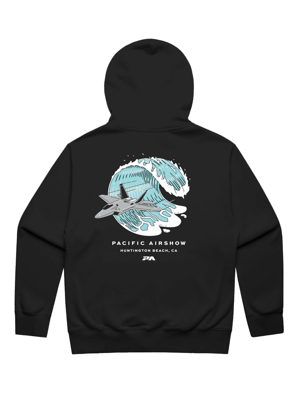 Huntington Beach Unisex Zip Hoodie